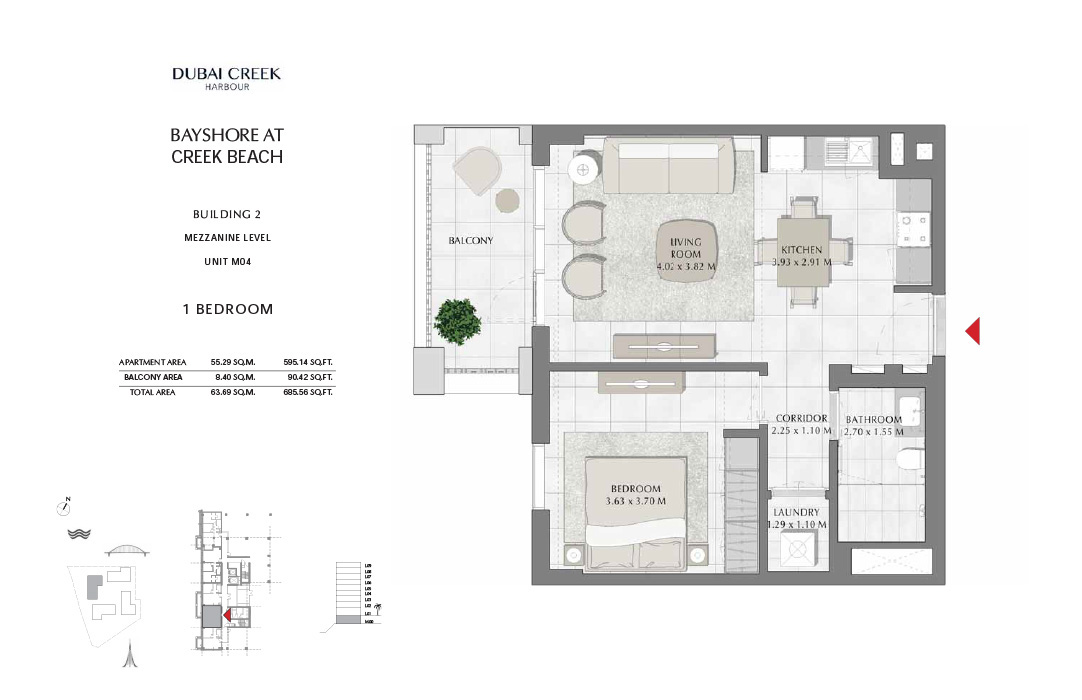 bayshore apartment by emaar floor plans